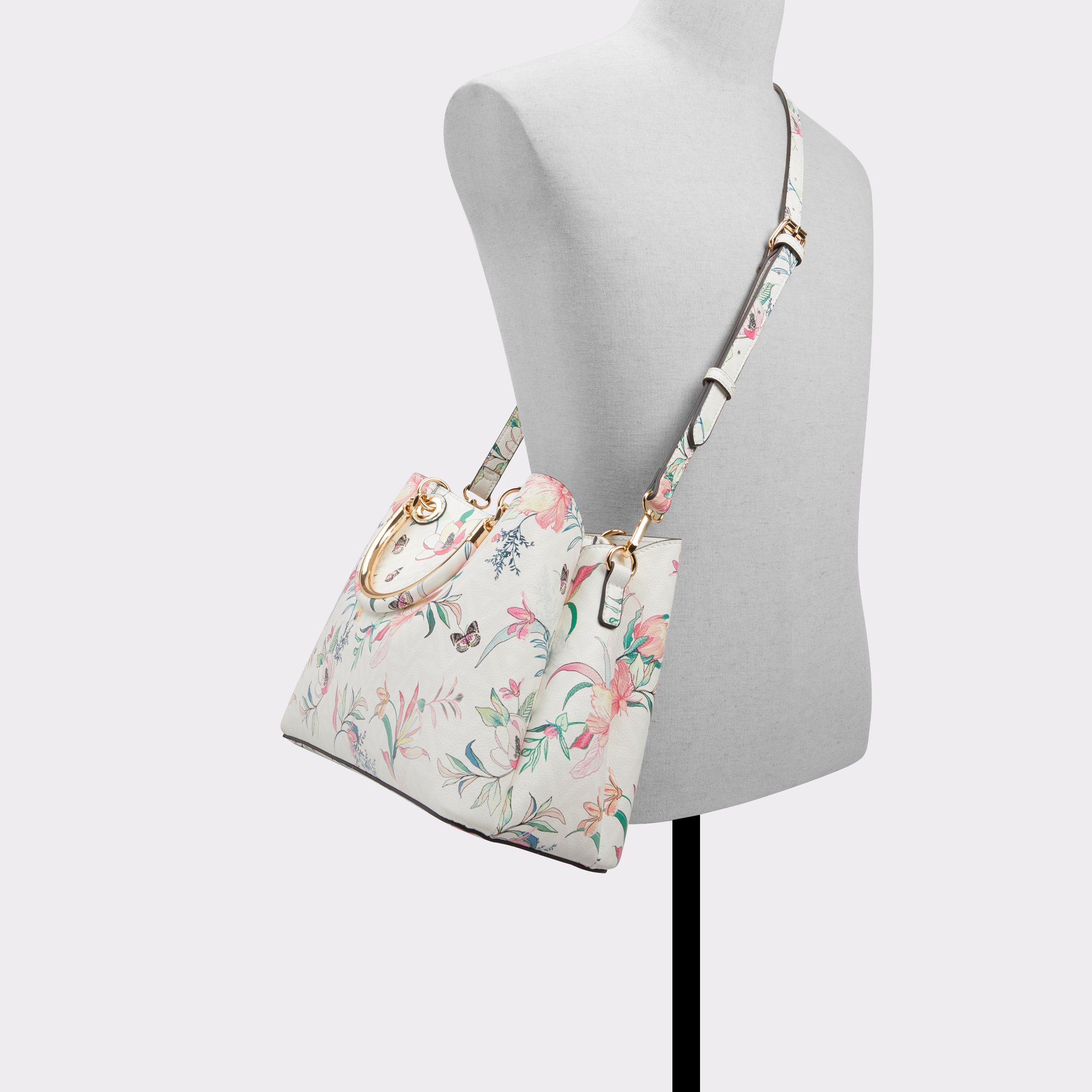 Surgoinee White Multi Women Tote Bags