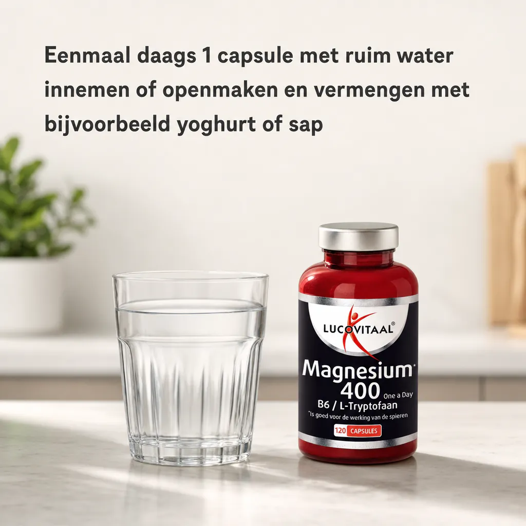 Magnesium 400 met Vitamine B6 & L-Tryptofaan
