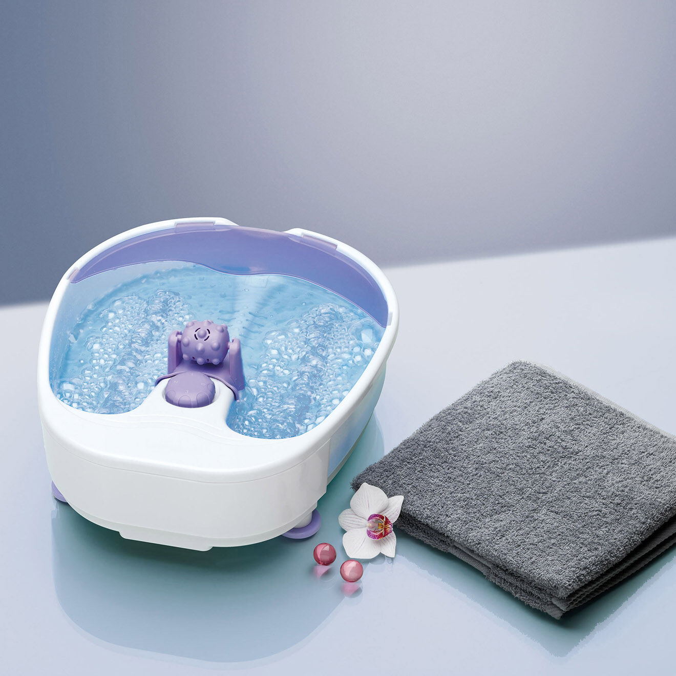 Ctc Bain de pieds massant gris - 30x12x38 cm