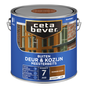 CetaBever Meesterbeits Deur & Kozijn glans transparant donker eiken 2,5 liter