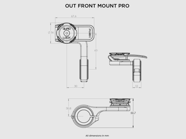 Quad Lock Out Front Mount PRO