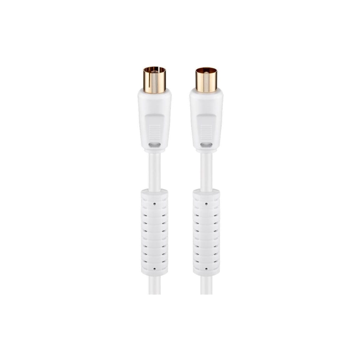 Goobay Antennekabel med ferritt (80 dB), 2x skjermet