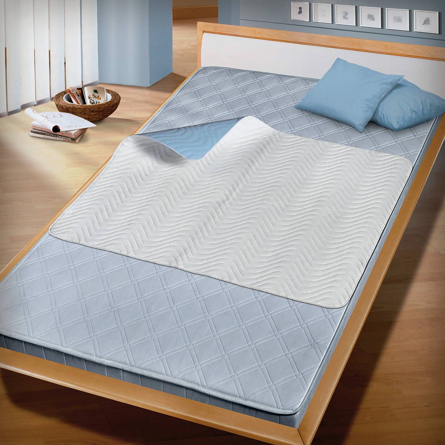 Erwin Müller wasserdichter/kochfester Polyester-Velours Matratzenschutz 