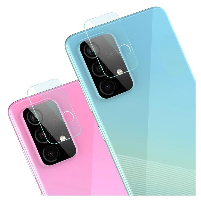 (2er Set) Samsung Galaxy A72 (5G) / A52 (5G) / A52s 5G Kamera Objektiv Protector Panzer Glas Case Friendly - Transparent