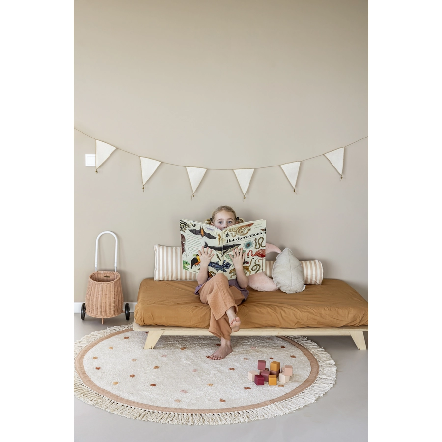 Tapis Petit Kinderteppich Valerie cream pink Ø 130 cm