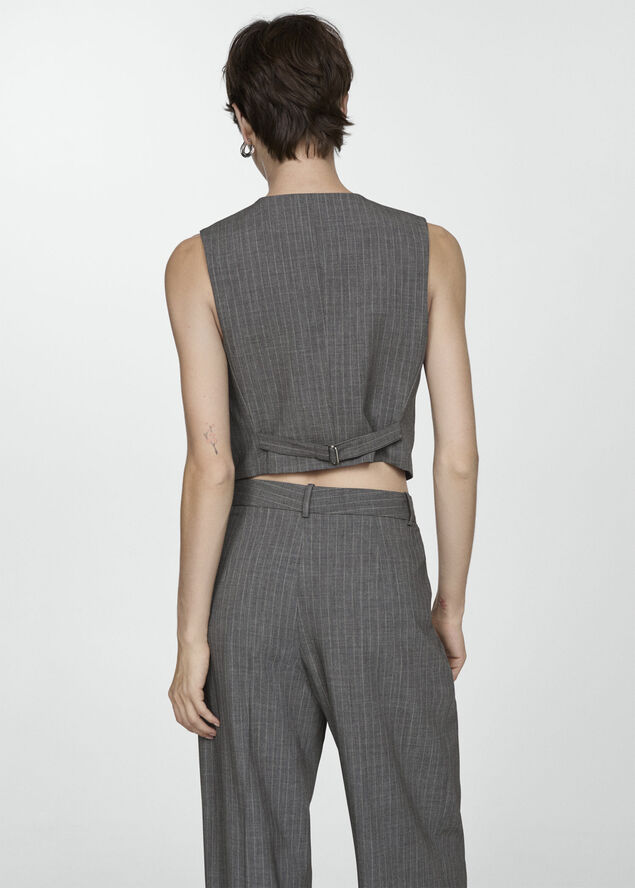 MANGO Pinstriped suit waistcoat 92