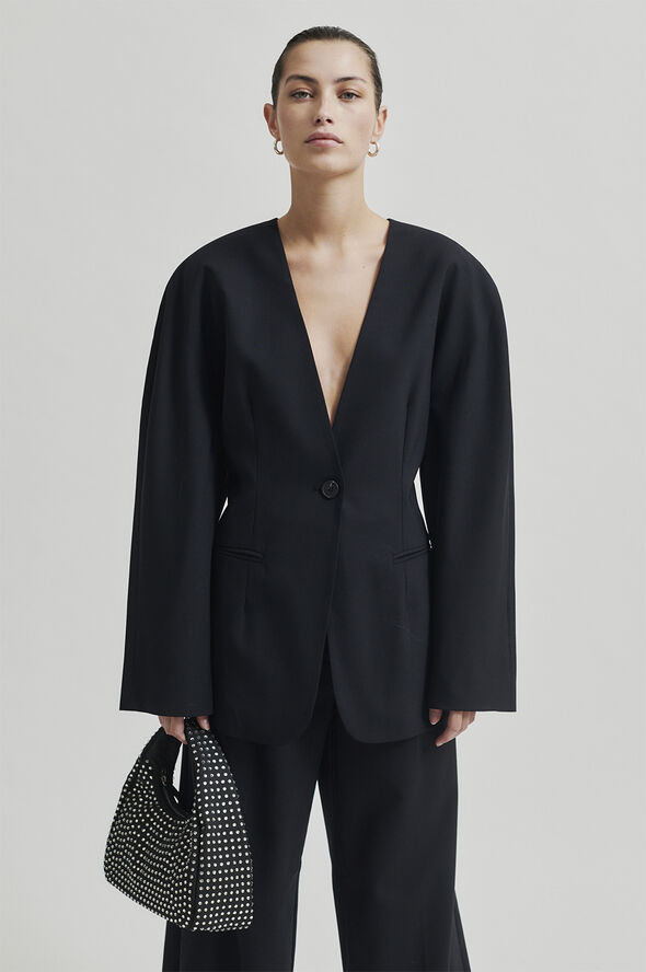 Second Female Elevate Blazer Black