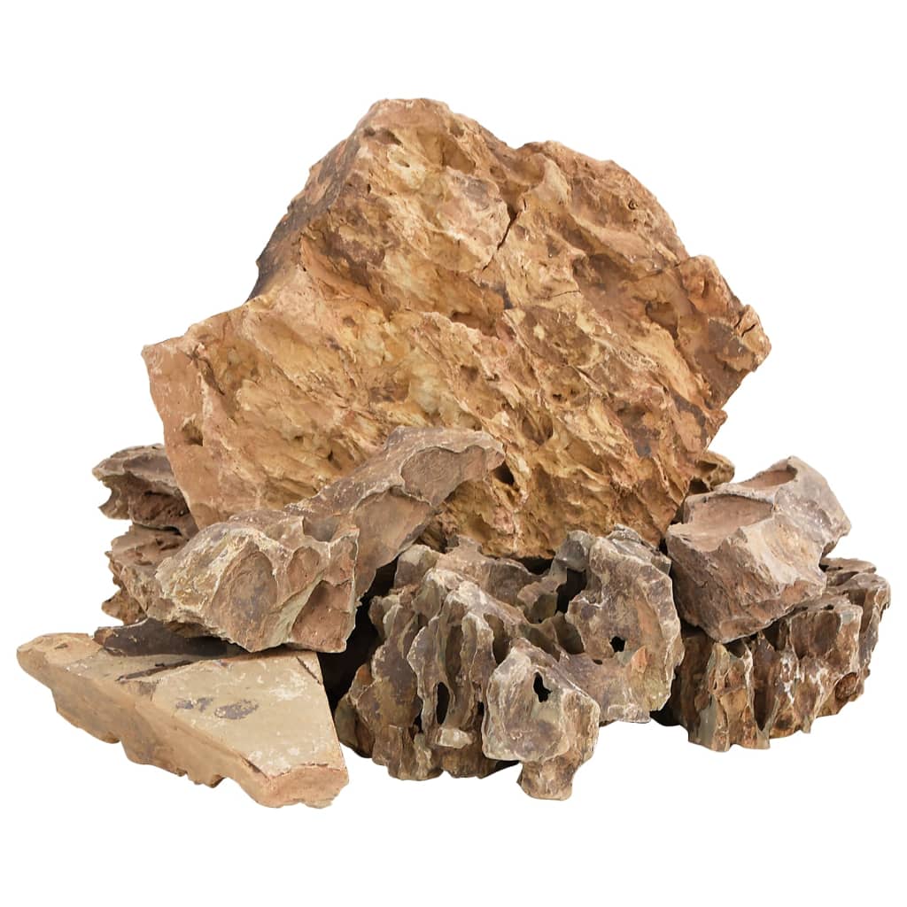 vidaXL Pedras de Dragão Marrom 10 kg 5-30 cm