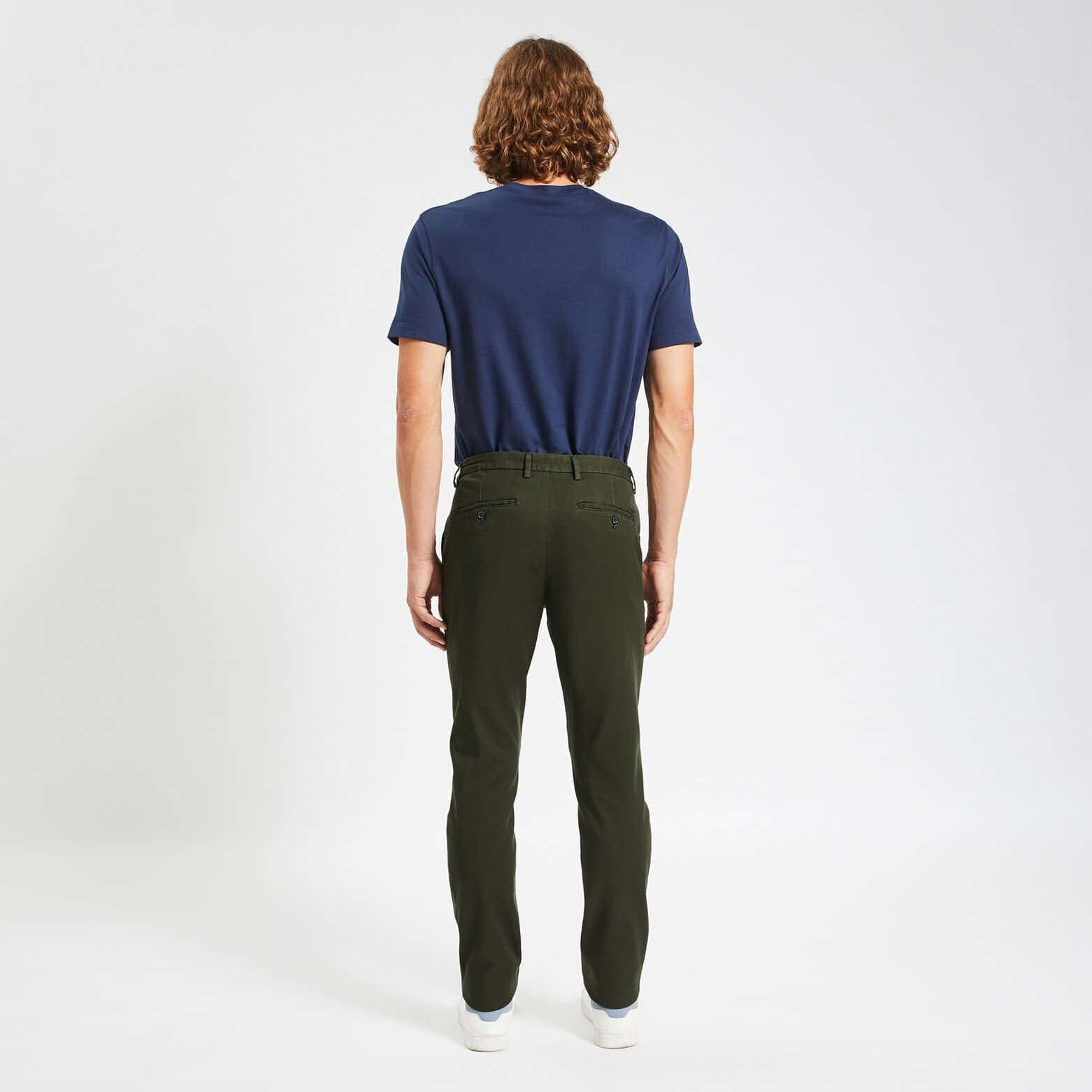 Pantalon chino slim urbain 'le parfait by JULES' Vert kaki