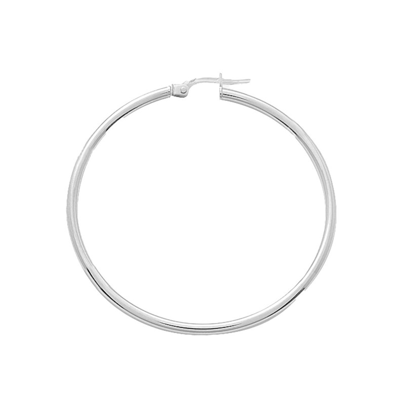 Créoles lisses Femme - Or 18 Carats - Diamètre 40mm