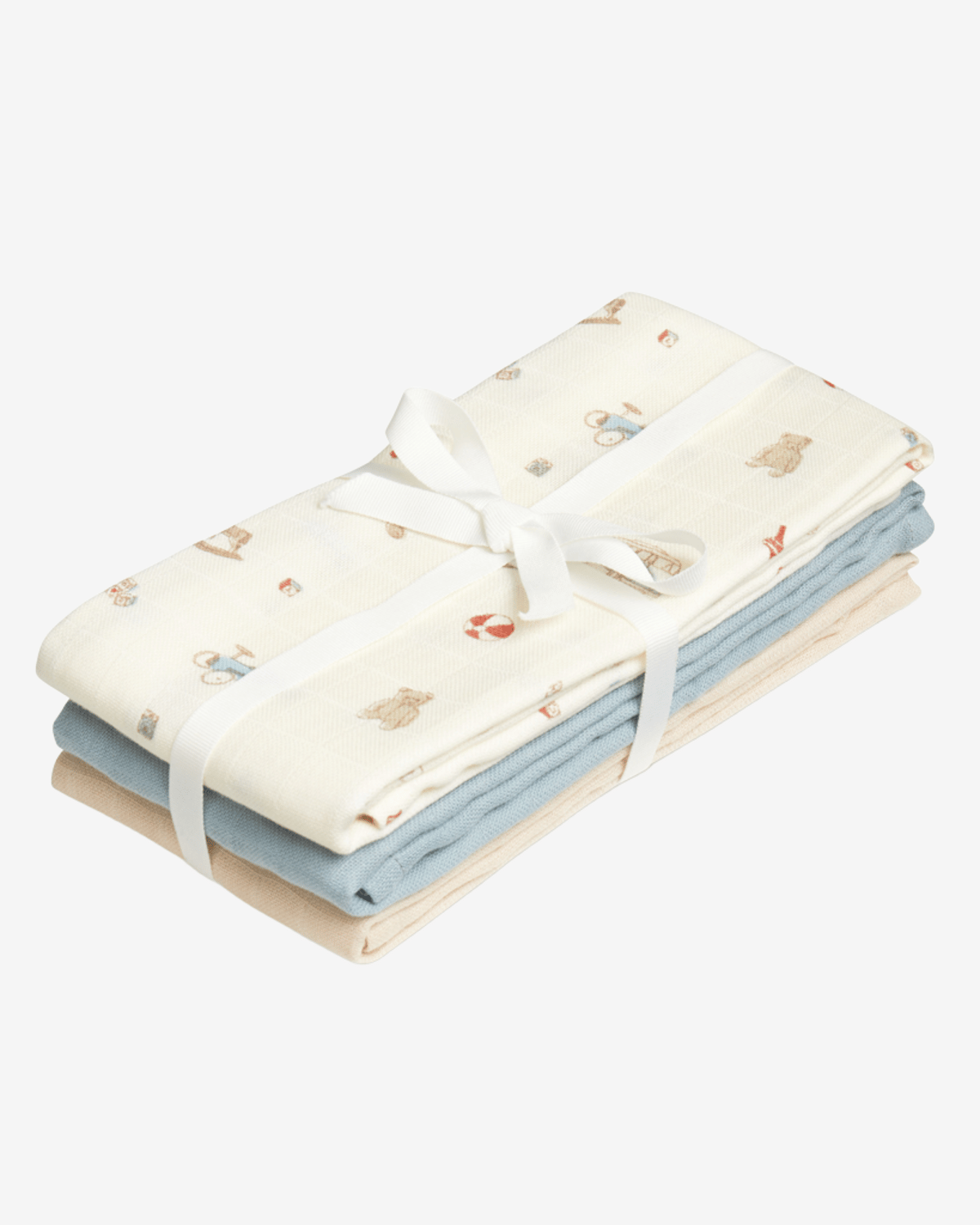 Gulpekluter Musselin 3pk – Økologisk | Gasskluter 70×70