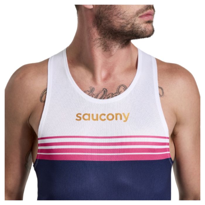 Saucony Herre Singletter Elite Singlet Blå