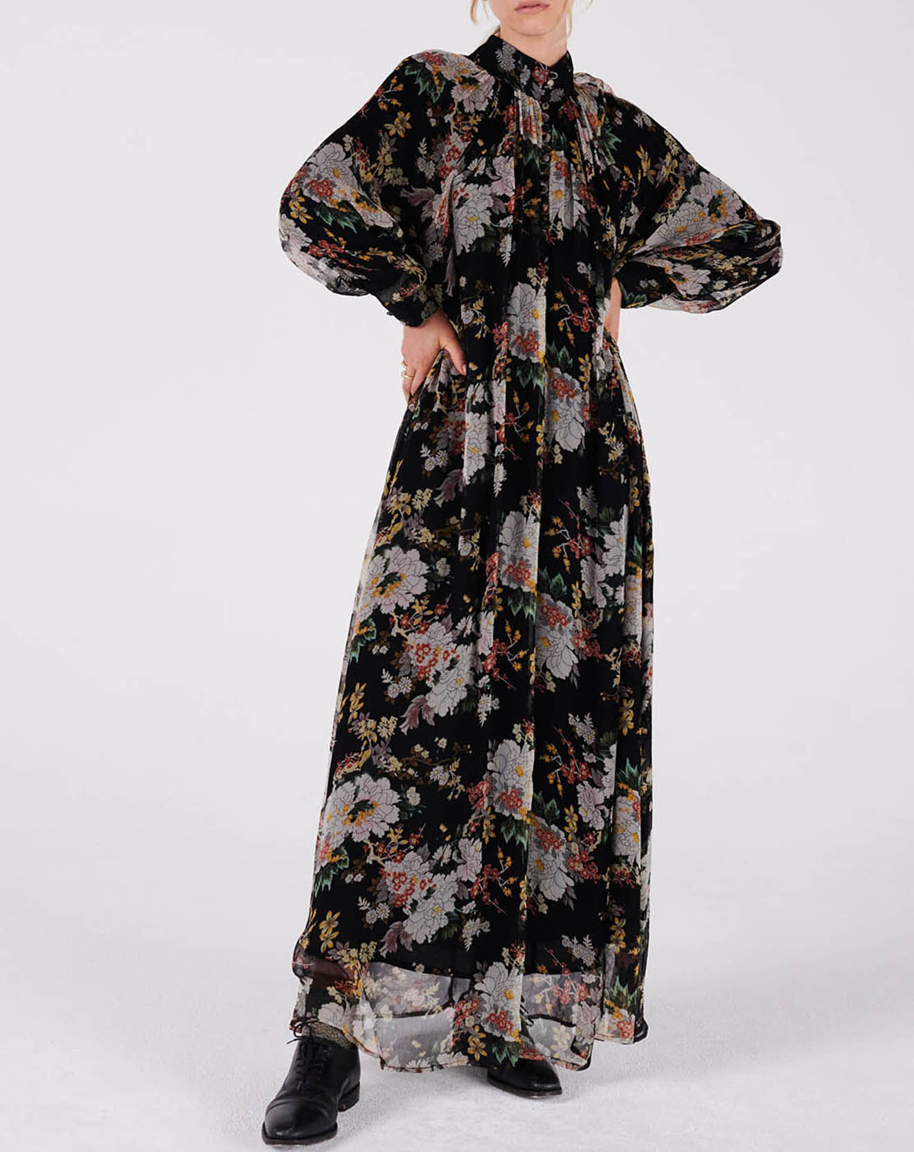 Swildens Robe Chiara imprimée noire