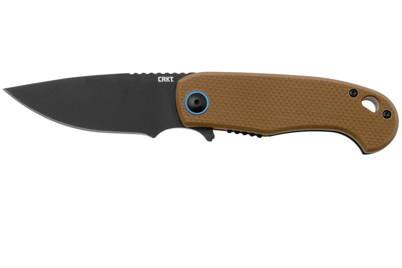 CRKT P.S.D. II Black 7910 Coyote Brown G10 zakmes, Jim Hammond design