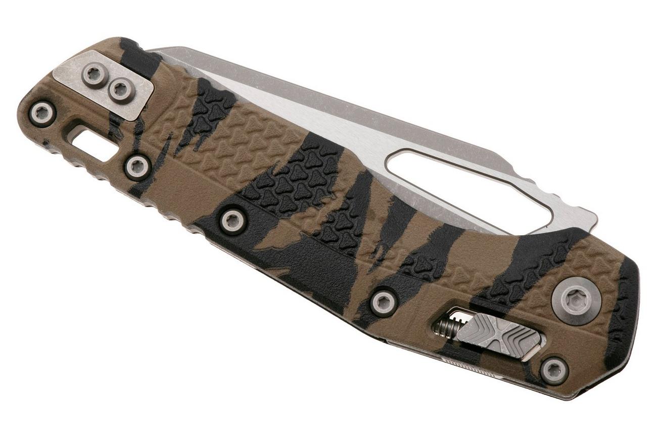 Microtech MSI Standard Issue 210T-10APPMTRC, Apocalyptic Stonewashed M390MK, Tiger Camo Tri-Grip Polymer zakmes