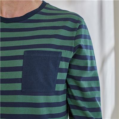 Pyjama homme jersey rayé - BECQUET CRÉATION