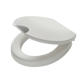 Tiger Toiletbril comfort care wit met deksel verhoogd