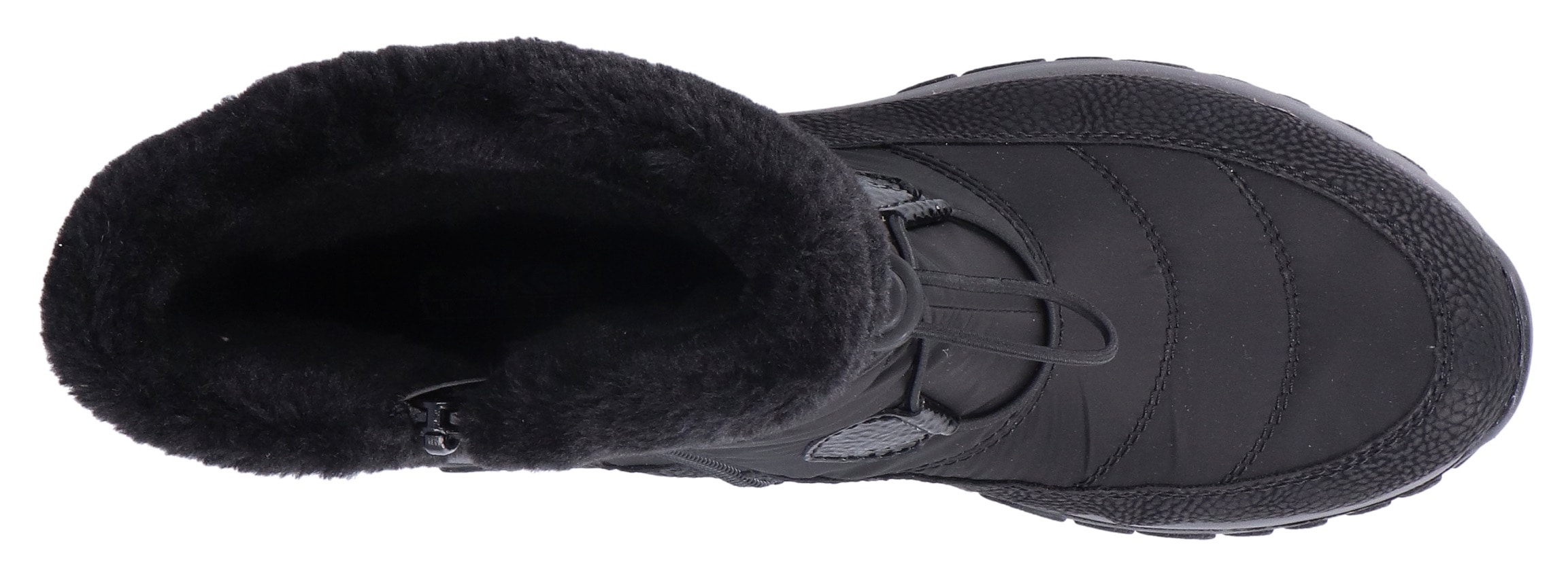 Rieker Winterboots  mit Fellimitat-Besatz am Schaftrand