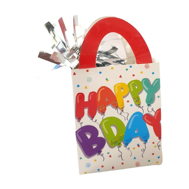 Ballongewicht - Geburtstagstüte - Happy B-Day - ca. 160 - 180 g