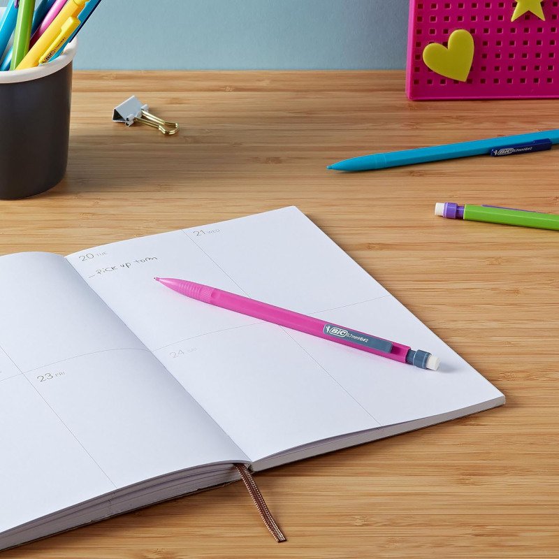 Portemine jetable Matic Fun Bic pointe 0,7 mm HB couleurs assorties