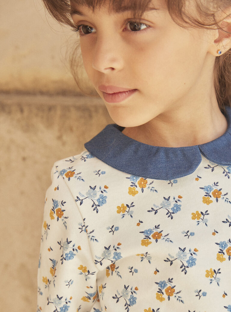 Robe sweat écrue en molleton gratté et coton