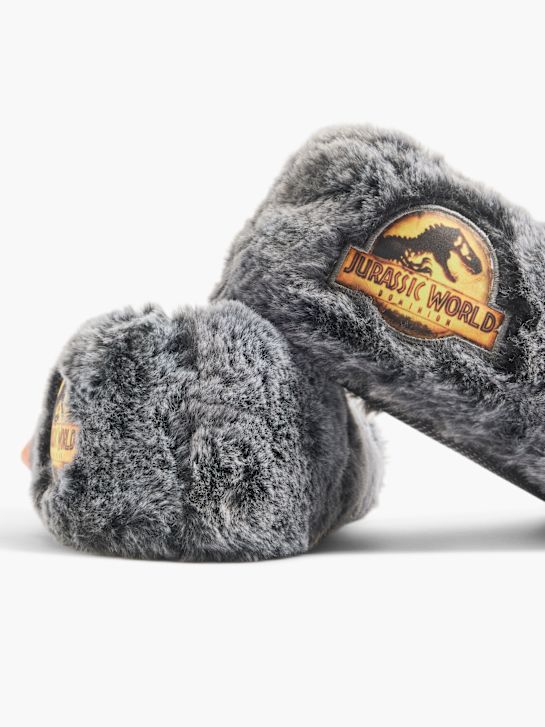 Jurassic World Plüsch-Hausschuh Schwarz
