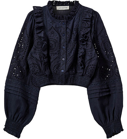 Sofie Schnoor Bluse - Dark Blue m. Hulm?nster