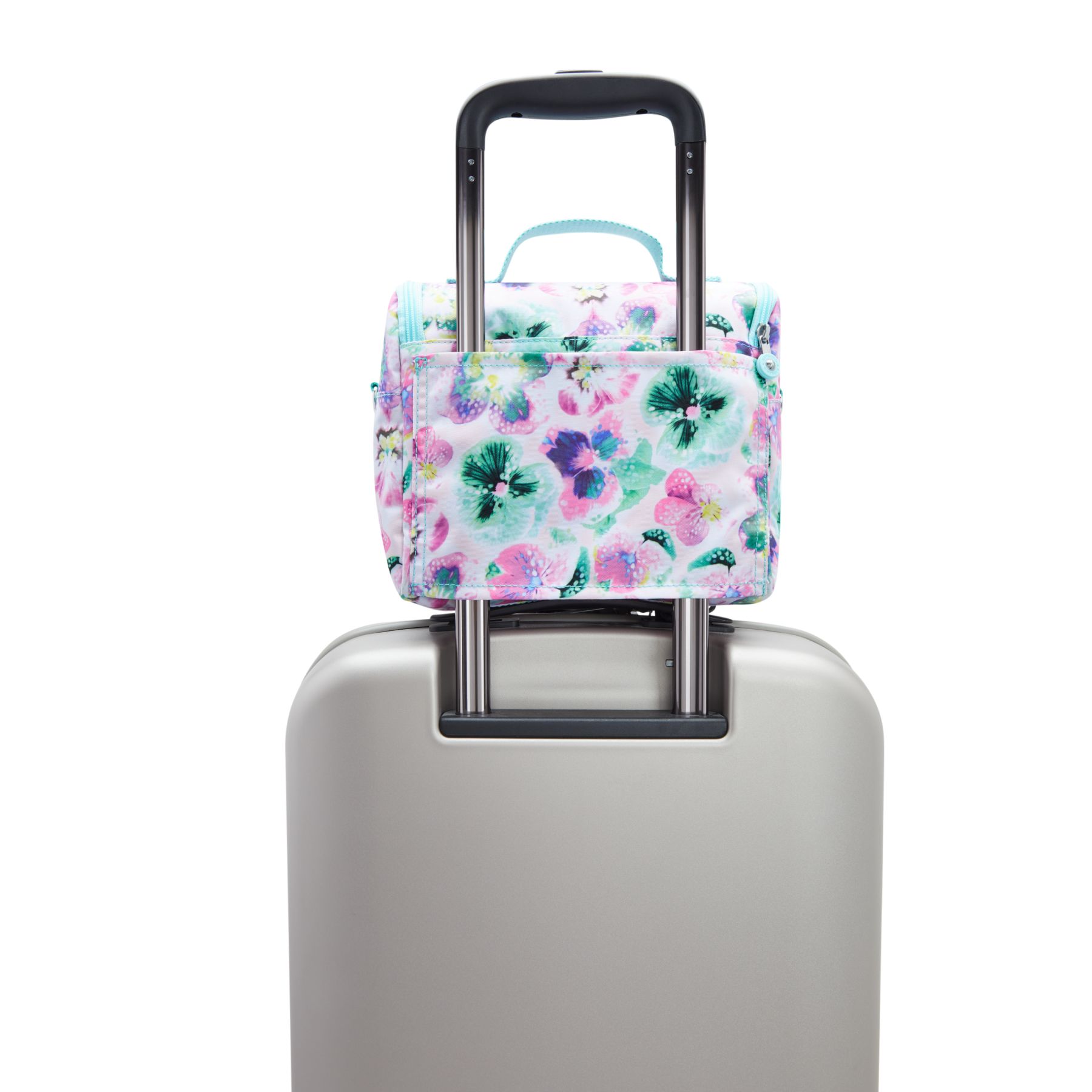 NEW KICHIROU Grand Sac Repas Isotherme avec Manchon pour Valise - Aqua Blossom