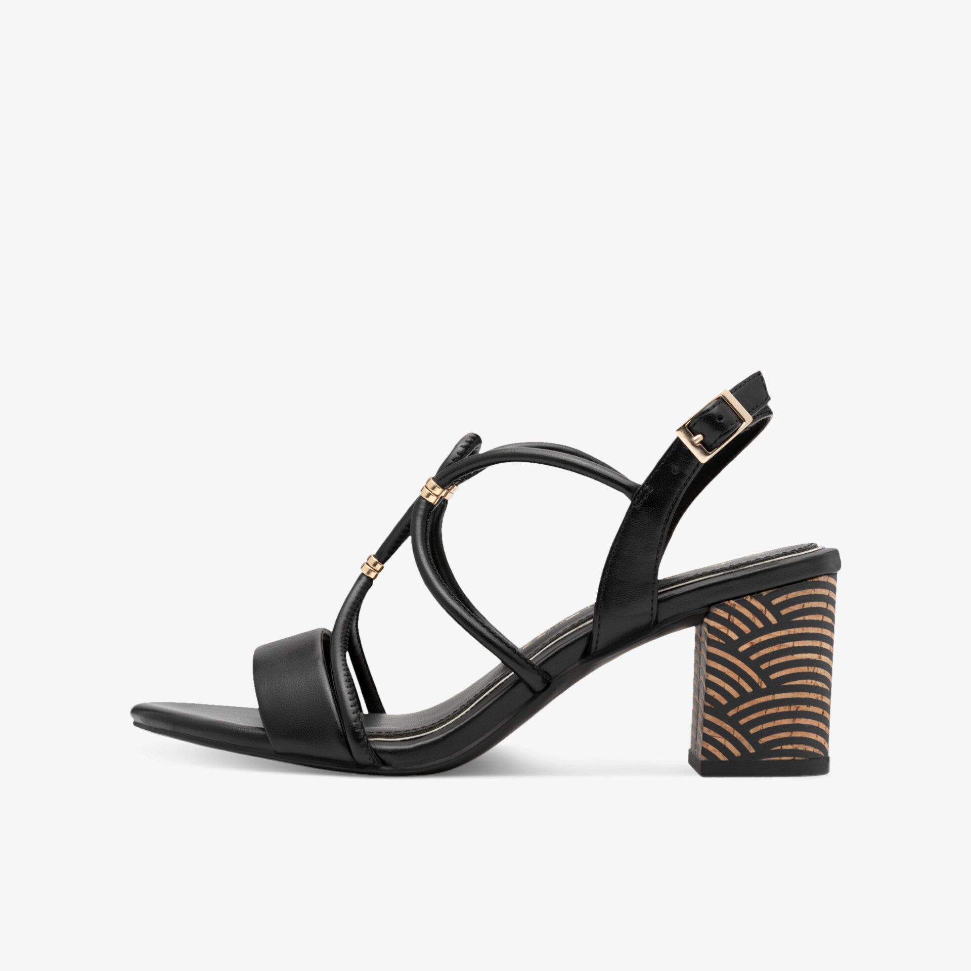 MARCO TOZZI Damen Riemchensandalen schwarz