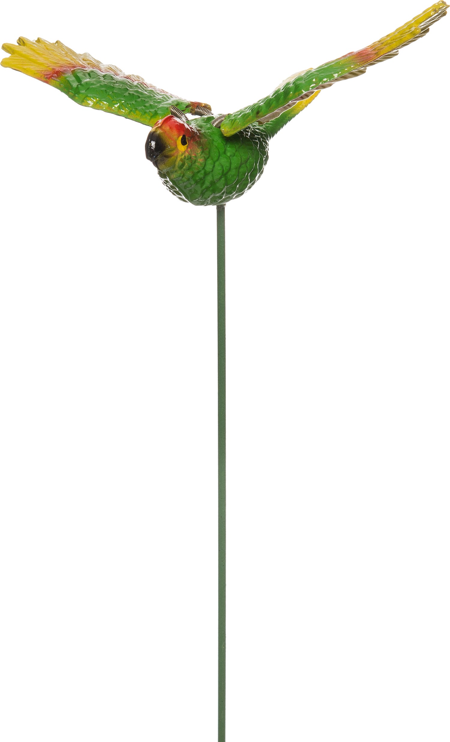 Intratuin tuinsteker vogel groen / geel 7,5 x 12 x 36,5 cm