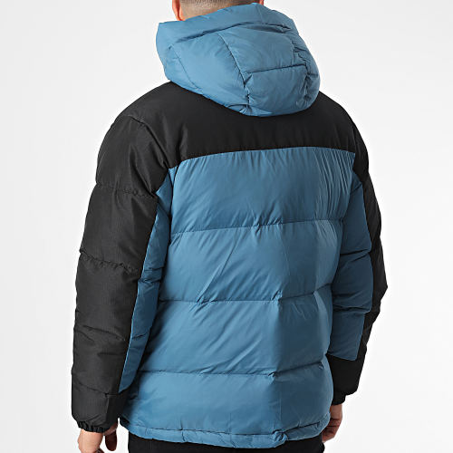 Doudoune Capuche 23107B Bleu Noir
