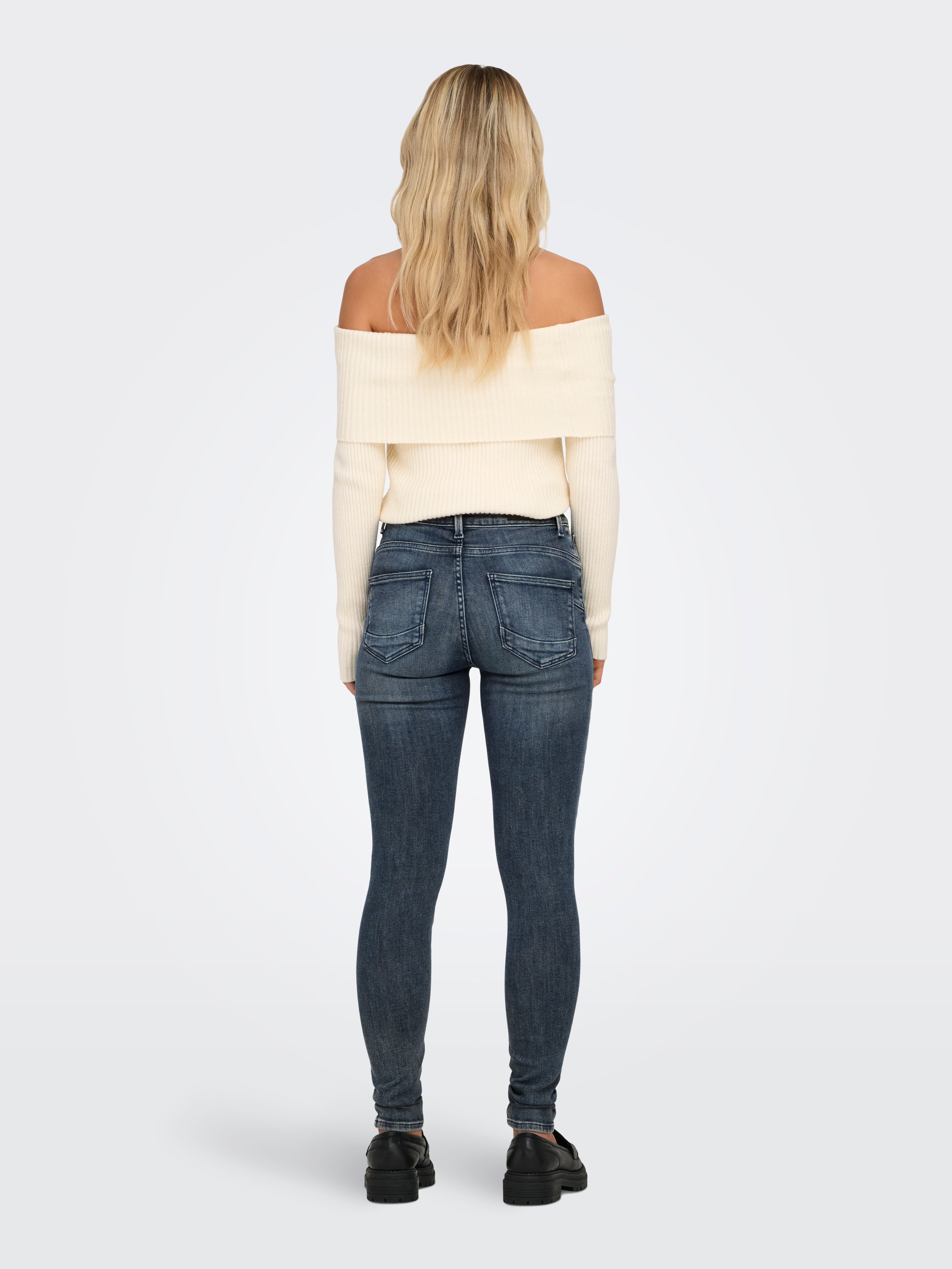 ONLPOWER Mittlere Taille Skinny Fit Jeans Special Blue Grey Denim