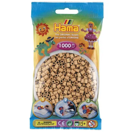 Hama Bügelperlen Beutel 1000 Stk. Farbe Cappuccino/Kaffee