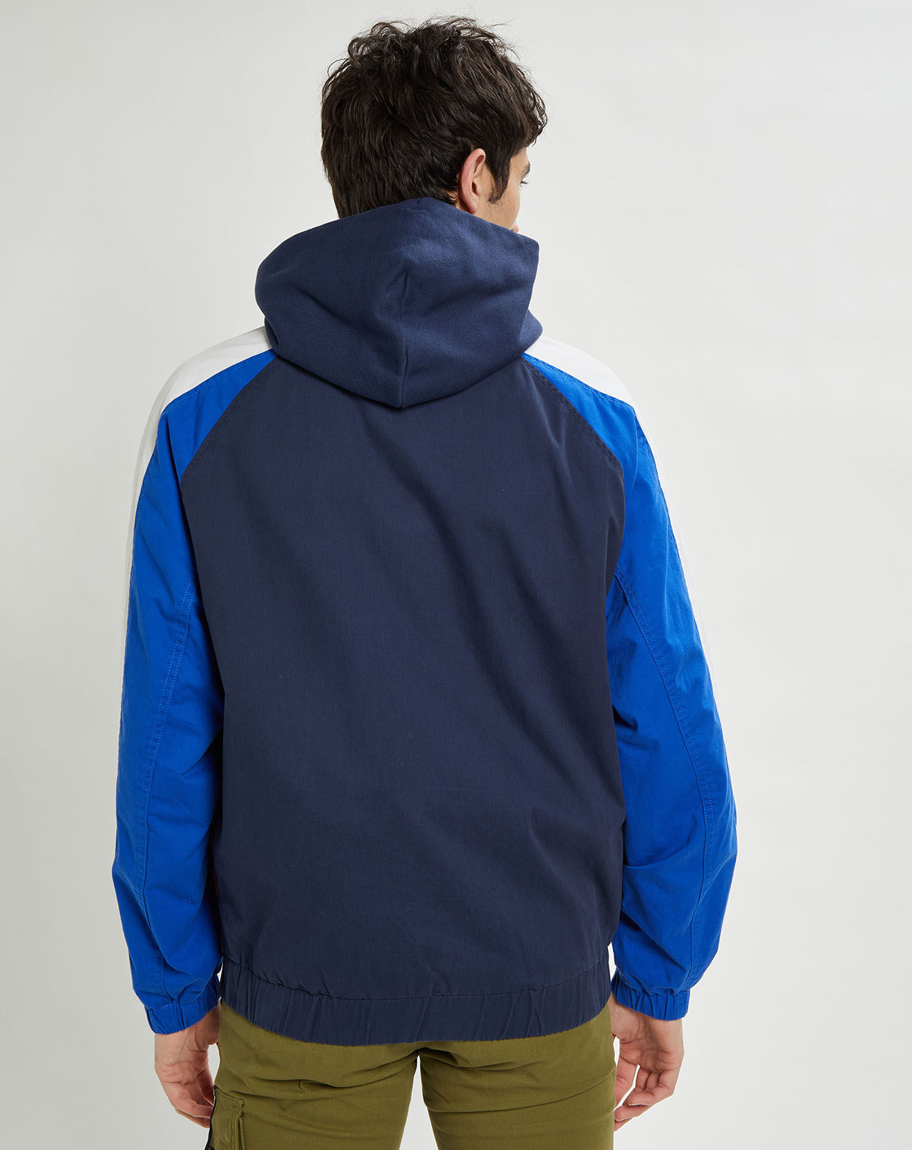 Tommy Jeans Blouson colorblock badge bleu/rouge