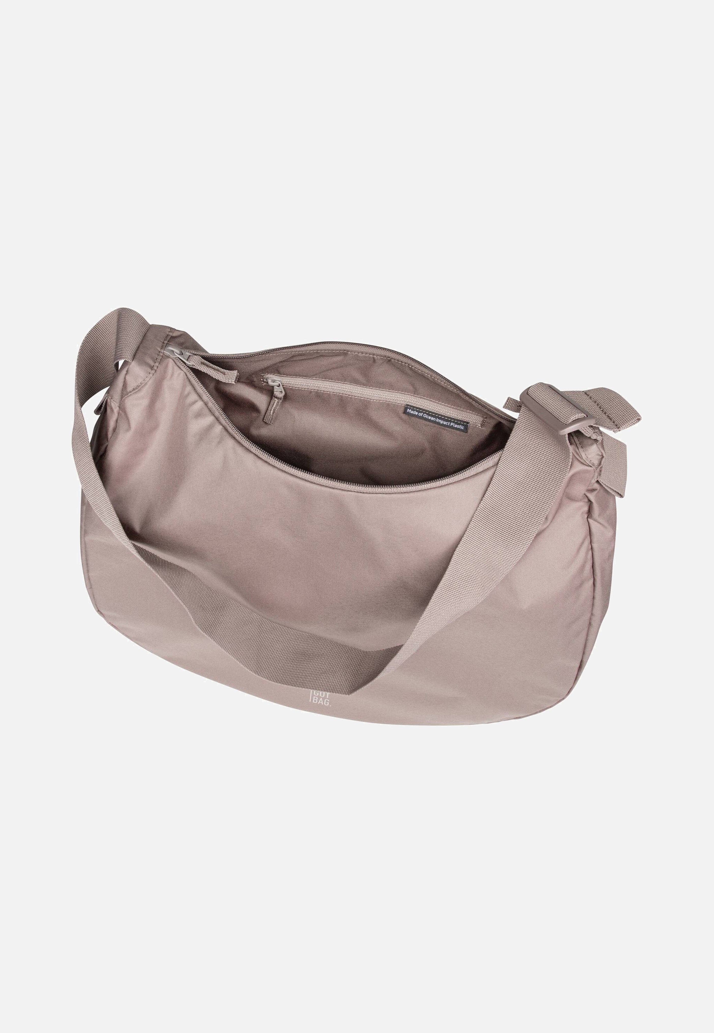 Curved Bag Monochrome Oyster - Hobo Bag