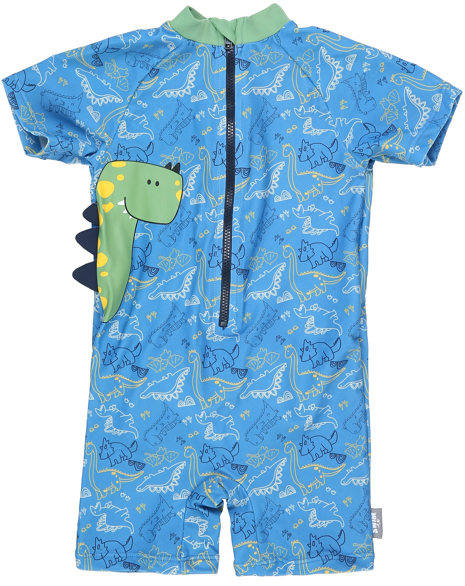 Schwimmanzug DINO 3D in blau