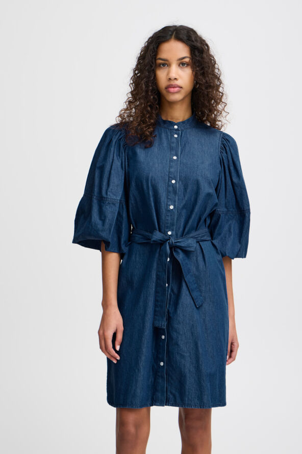 ICHI IHBORGIE DR Washed dark blue