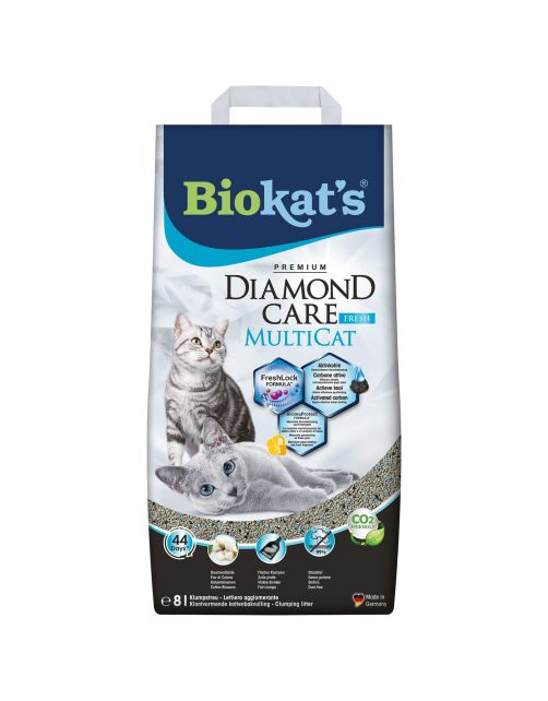 Biokat's Diamond Care Multicat - Kattenbakvulling - 8 l