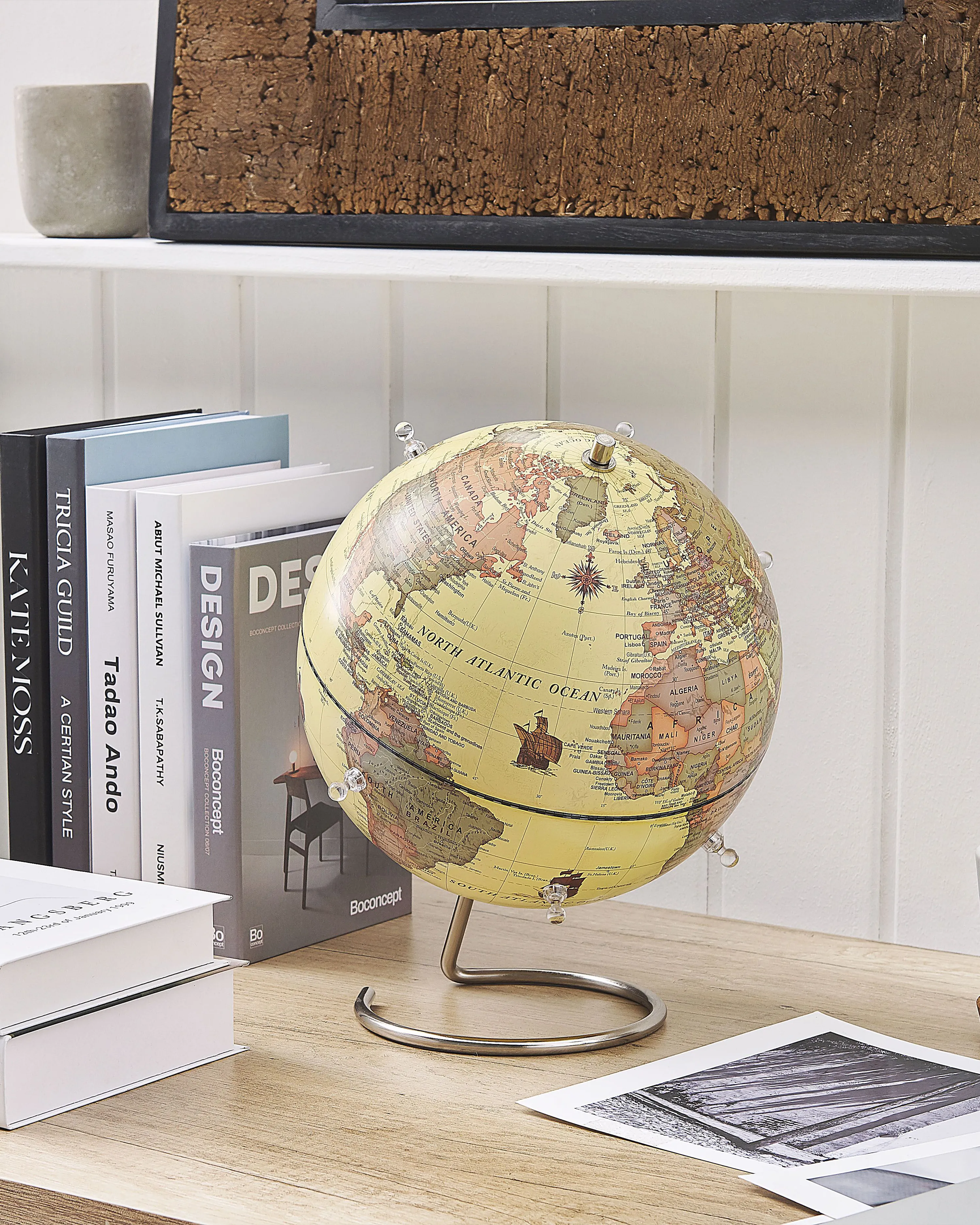 Wereldbol CARTIER Geel 29 cm