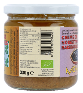 Monki Hazelnoot Rozijnenpasta 330GR
