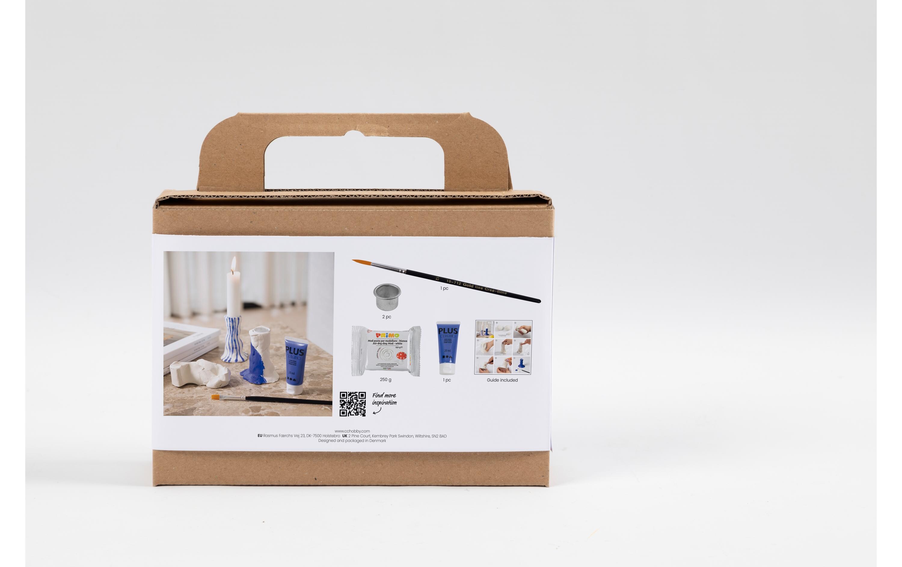 Modellier-Set Kerzenhalter UltramarinblauMini Kreativ Set