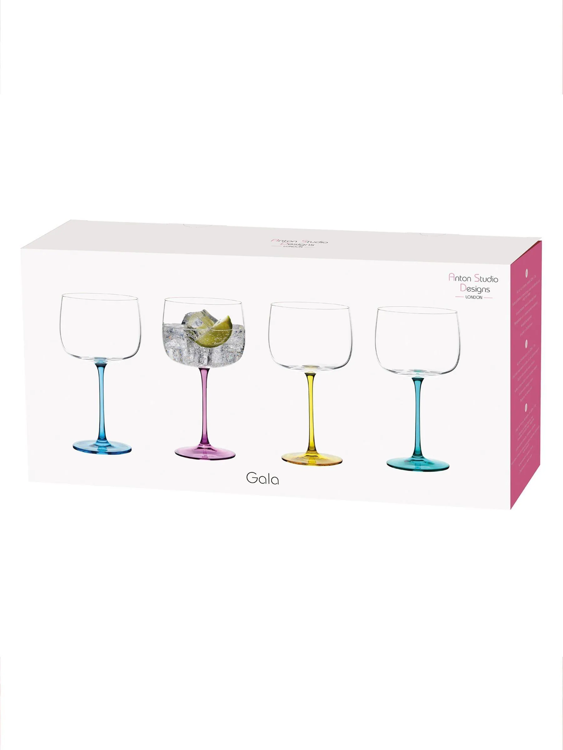 Anton Studio Designs Set of 4 Gala Gin Glasses