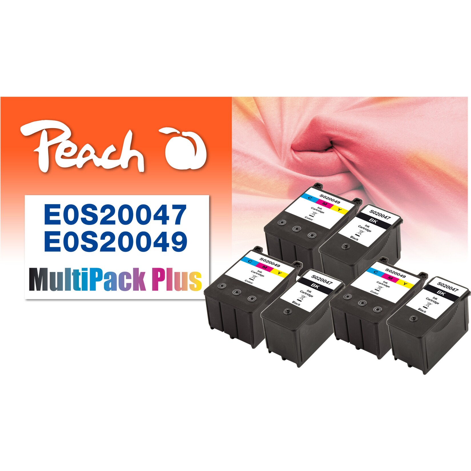 Peach E0206 Druckerpatronen bk ersetzt Epson S020047, S020049 für z.B. Epson MJ 1500 K, Epson Machjet 1500 K, Epson Machjet 3000 C, Epson MJ 3000 C