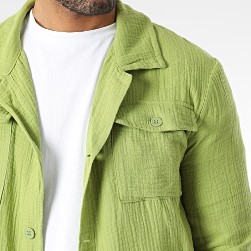 Chemise Manches Longues Vert Clair