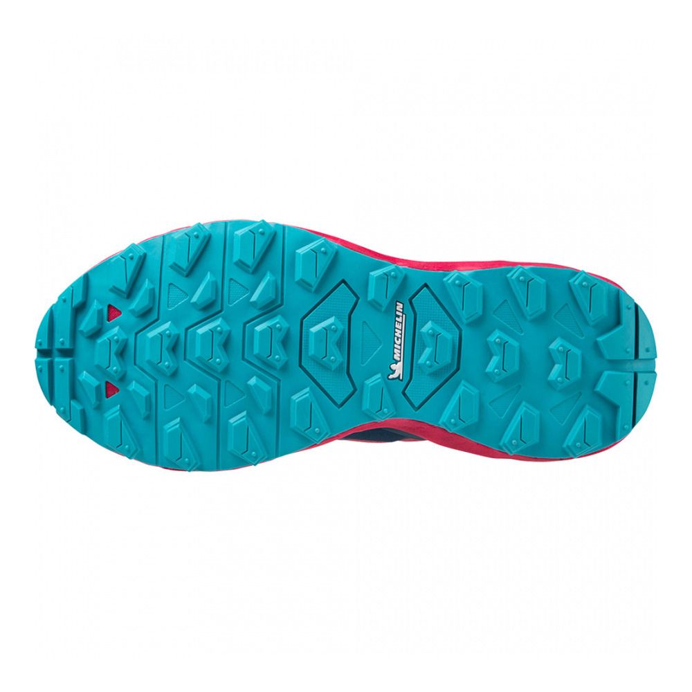 Mizuno WAVE DAICHI 7 - Chaussures trail Femme jazzy/bluebird/blueopal