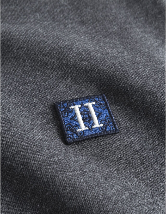 Les Deux Piece Sweatshirt 2. 0 Charcoal melange/olympian blue-dark navy