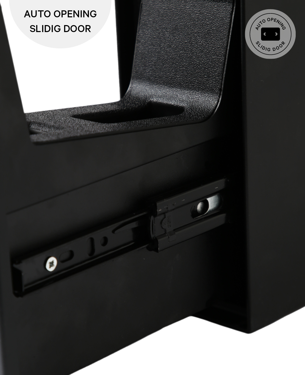 Automatischer Slide Pistolen Waffen Safe mit Fingerprintsensor - Schwarz