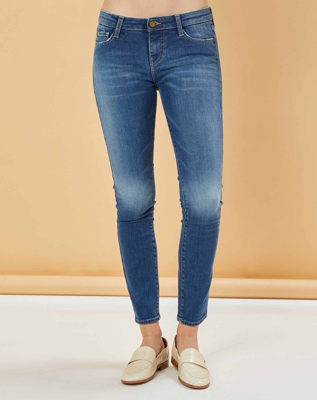 Acquaverde Jean slim 7/8 Scarlett worn
