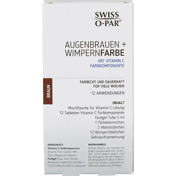 Augenbrauen + Wimpernfarbe braun