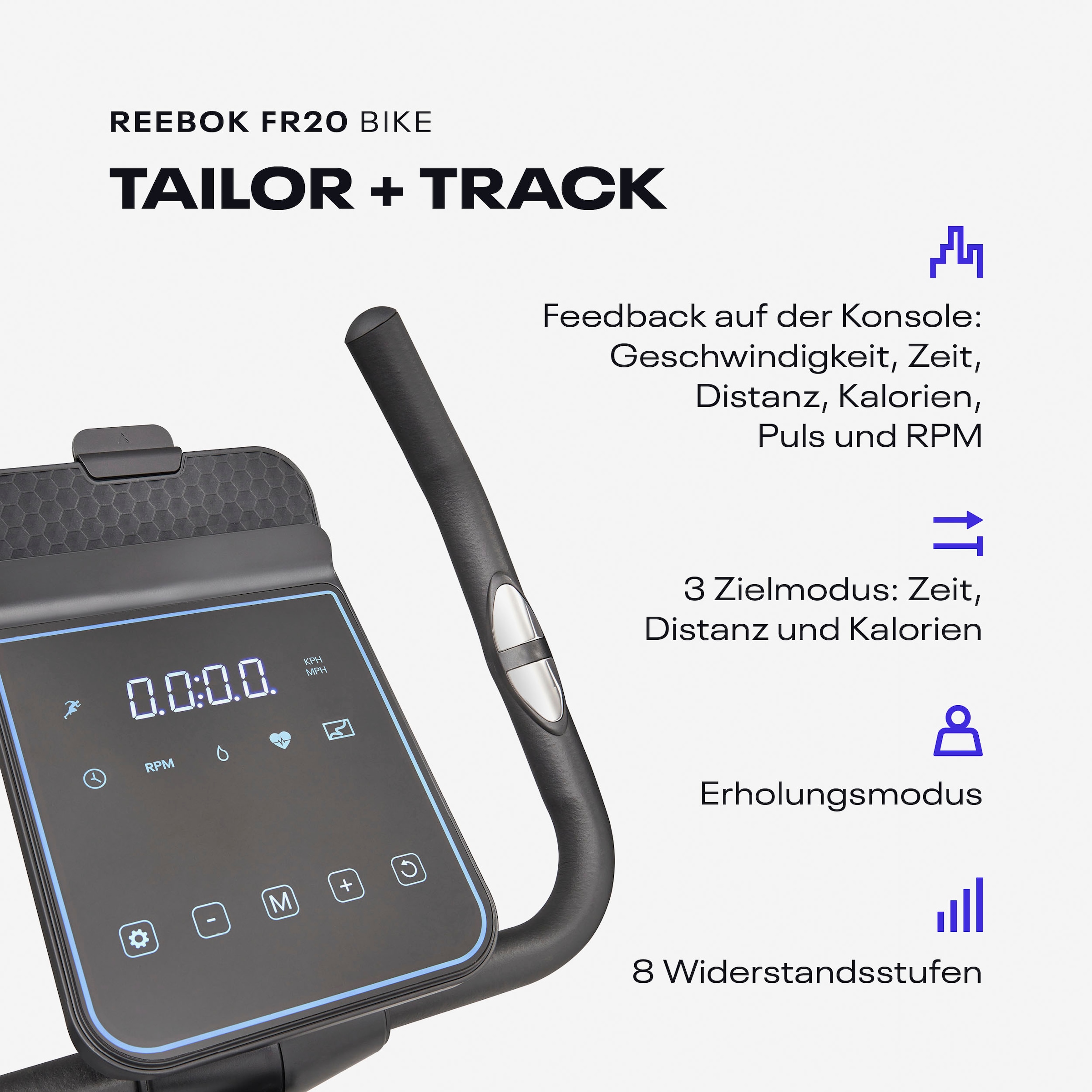 Reebok Heimtrainer »FR20 Heimtrainer« 8 Widerstandsstufen